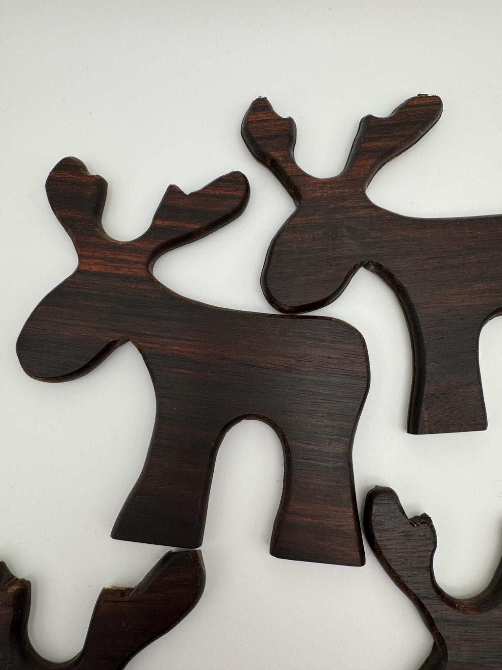 4 Holz Rentiere