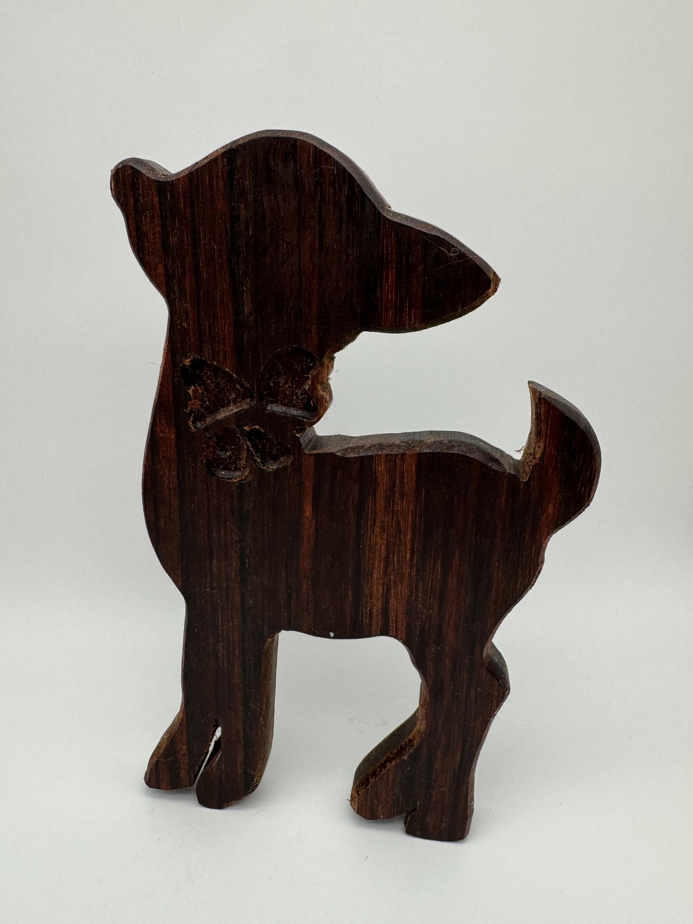 Hirschkuh aus Holz