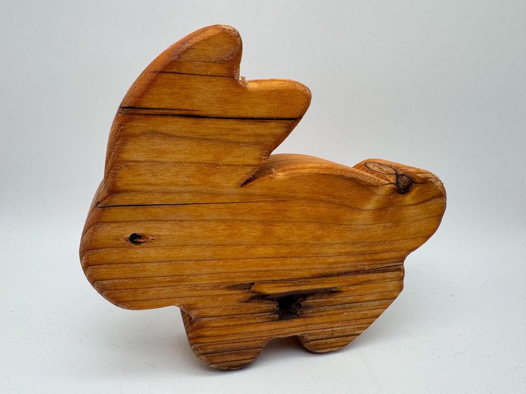 Holz Hase groß aus Fichtenholz
