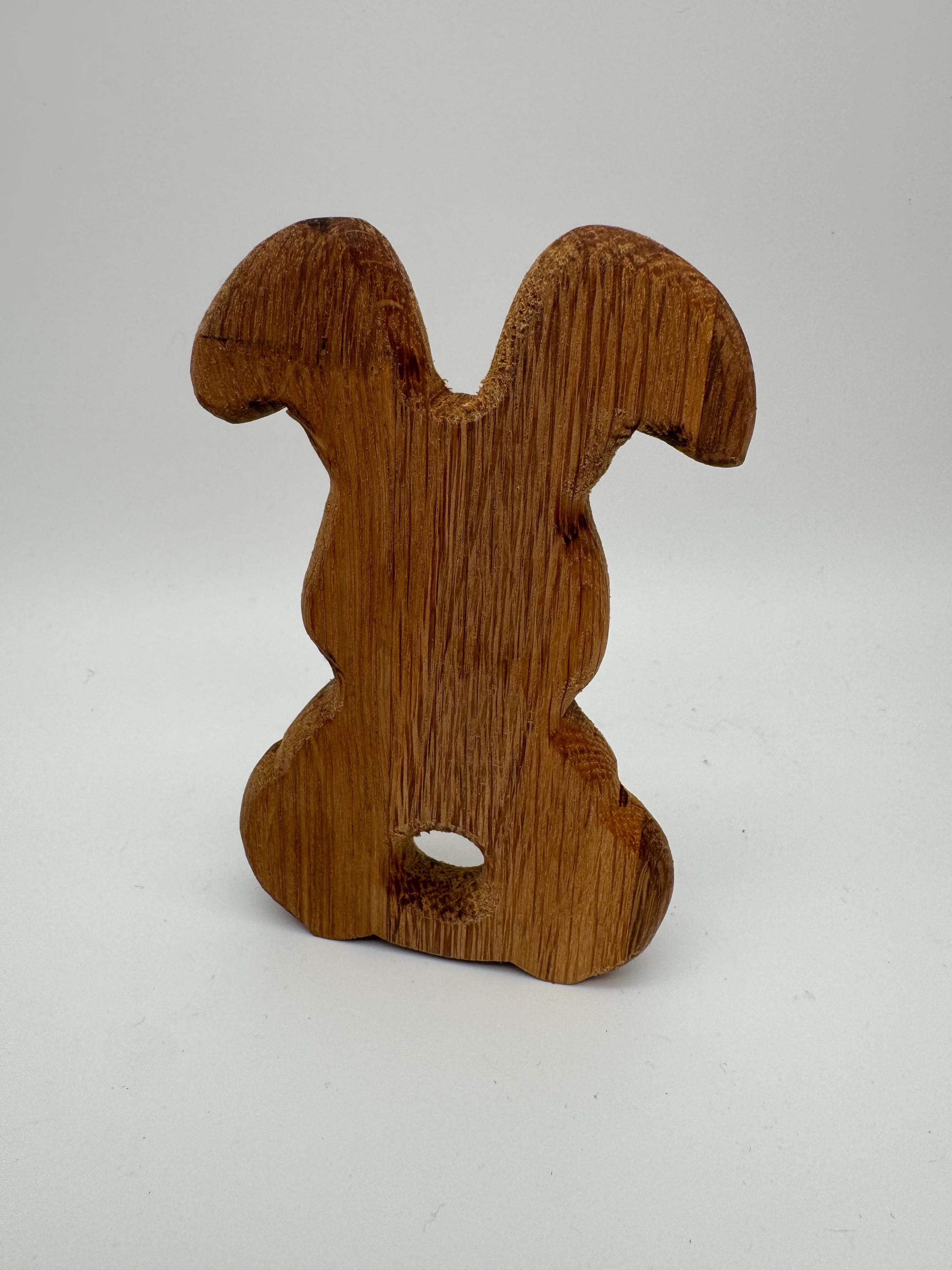 kleiner Holz Hase