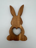 Holz Hase mit Herz