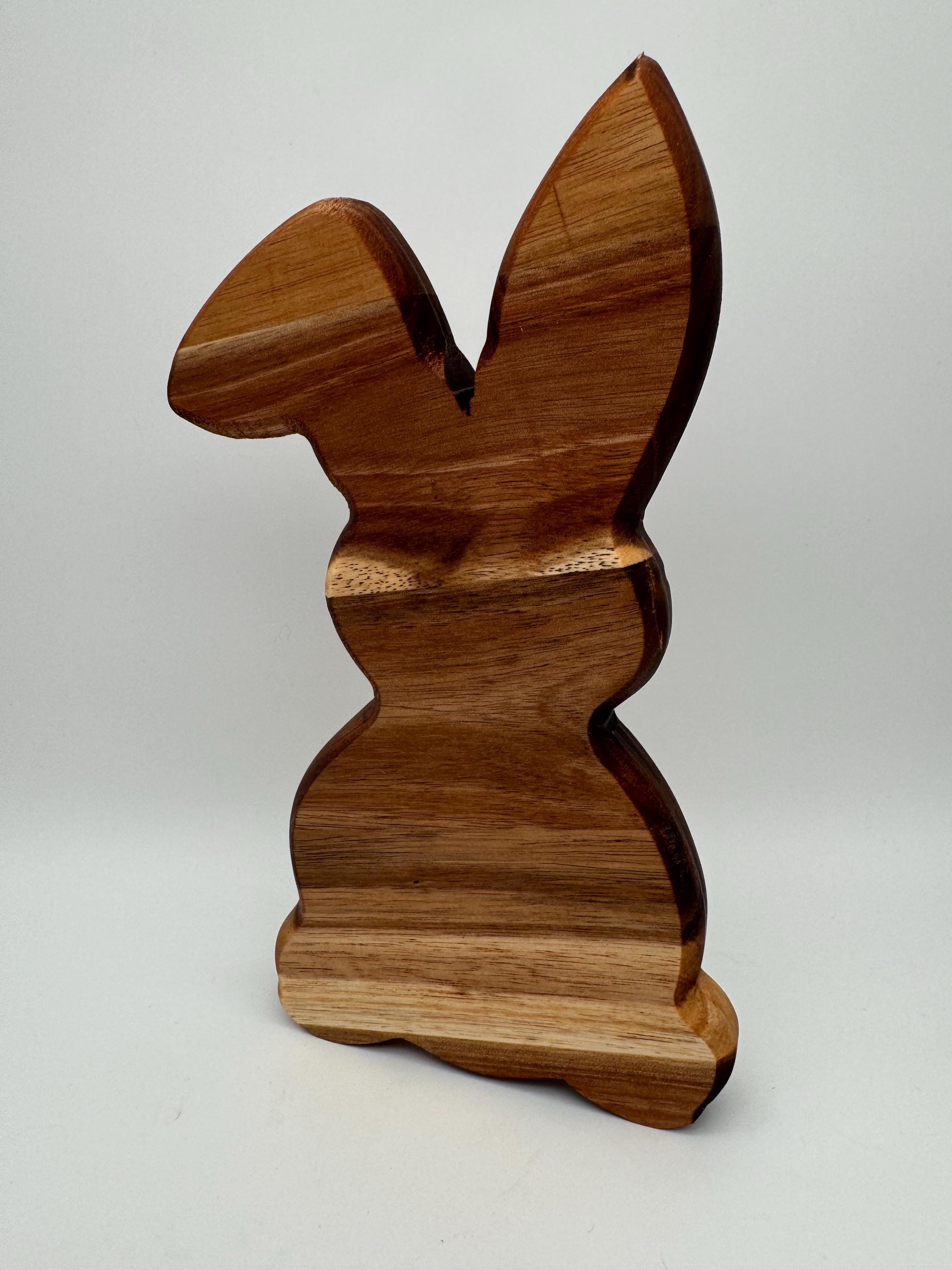 Holz Hase mit Knickohr