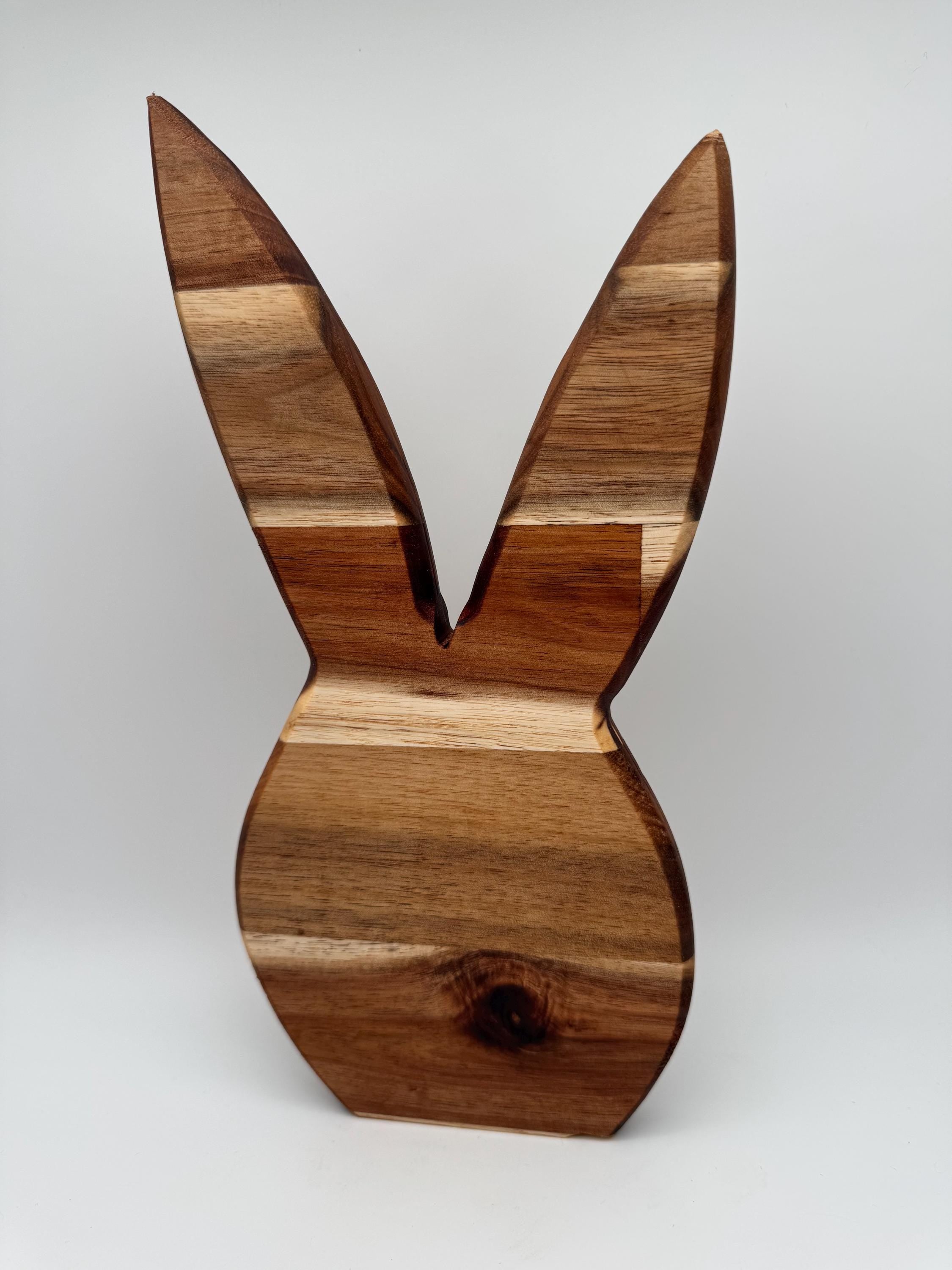Holz Hase - Osterhase aus Akazienholz