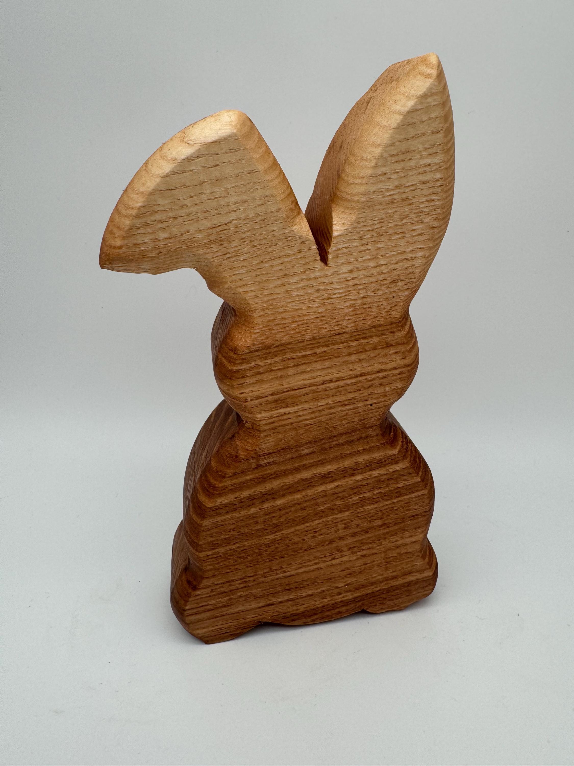 Holz Hase mit Knickohr