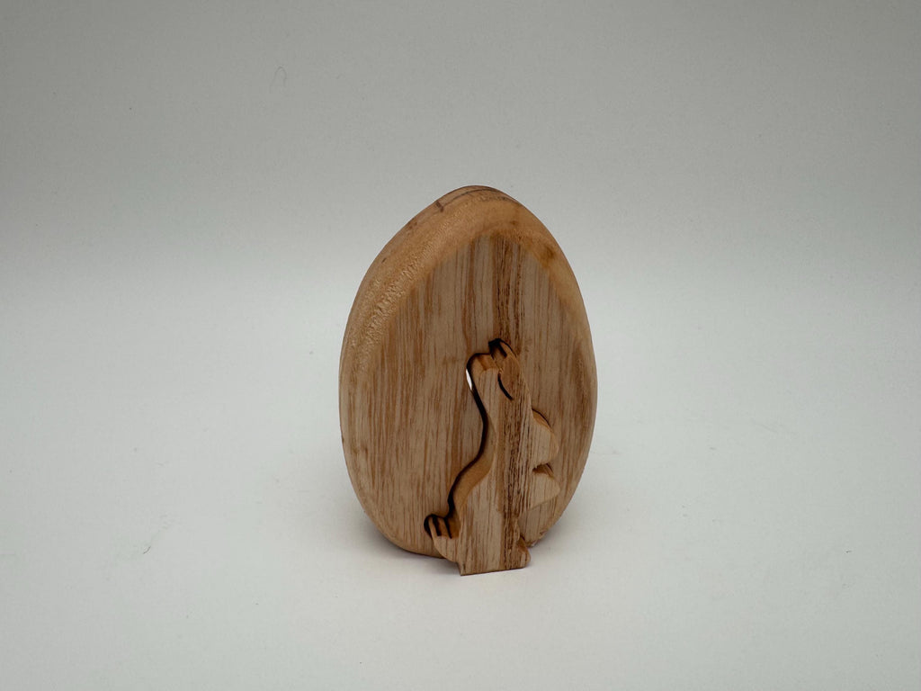 Holz Hase im Ei