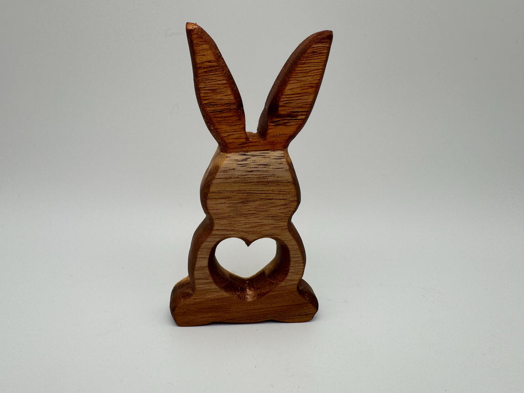 Holz Hase mit Herz