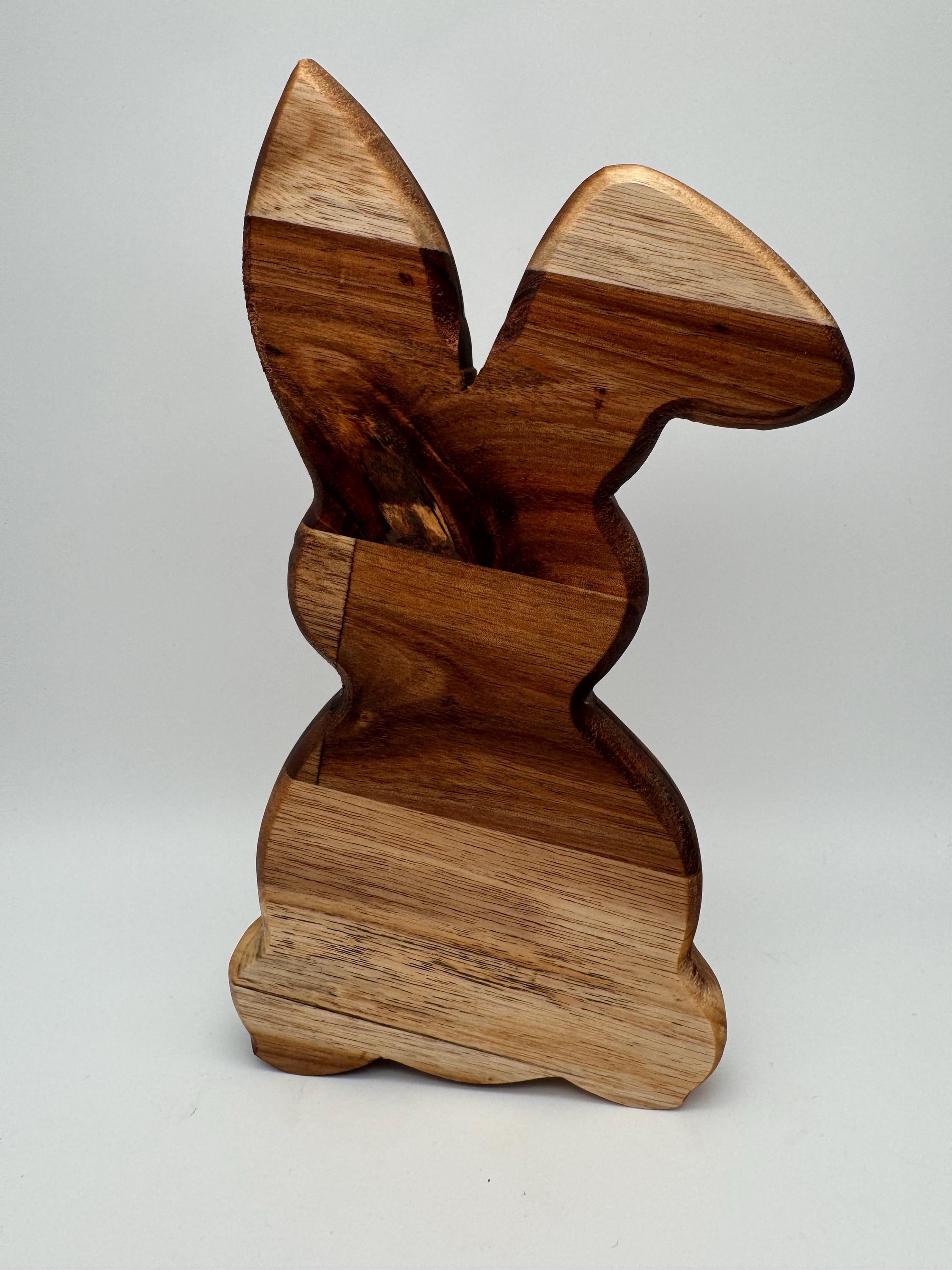 Holz Hase mit Knickohr
