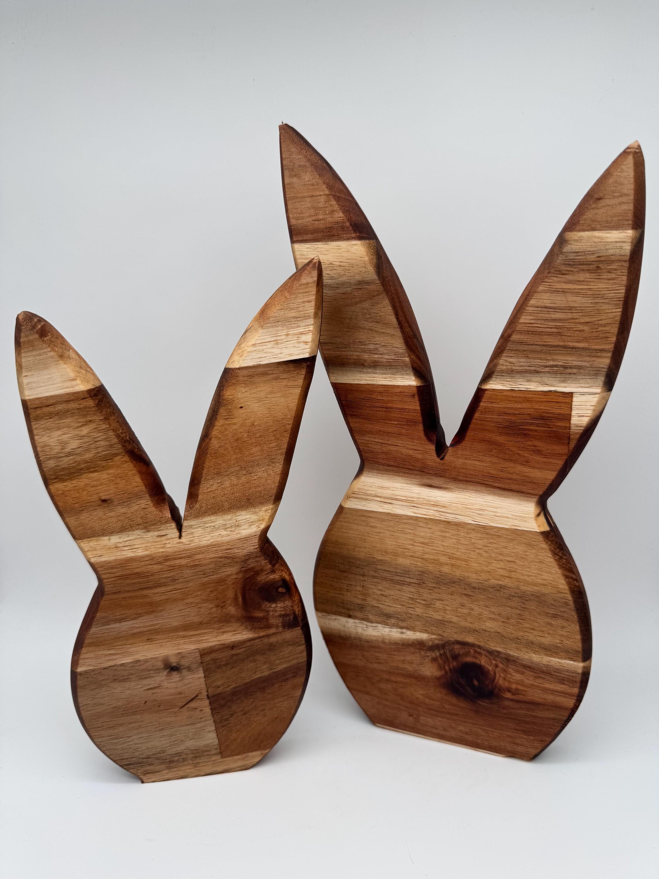 Holz Hase - Osterhase aus Akazienholz