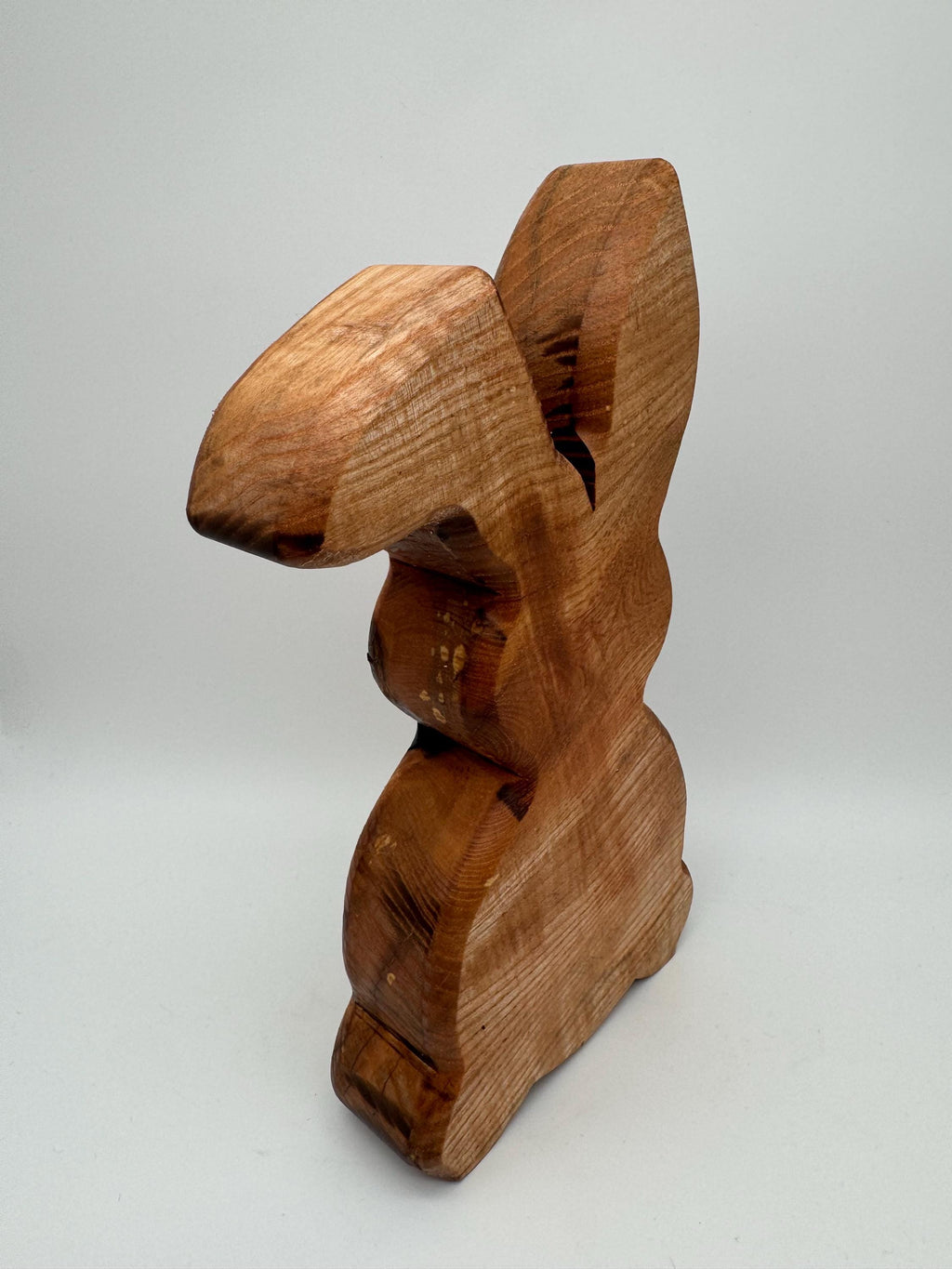 Holz Hase mit Knickohr