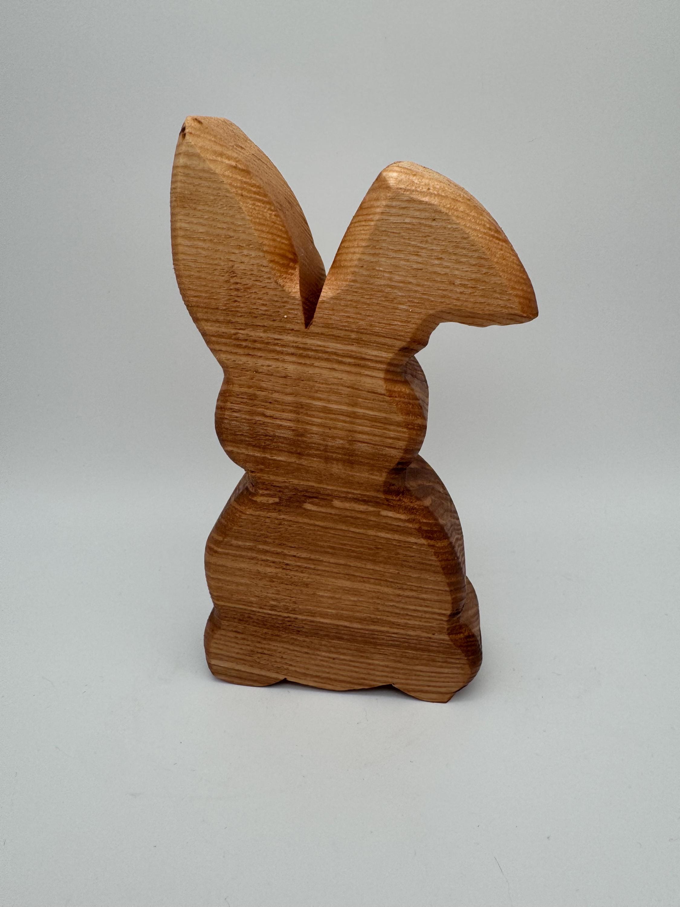 Holz Hase mit Knickohr