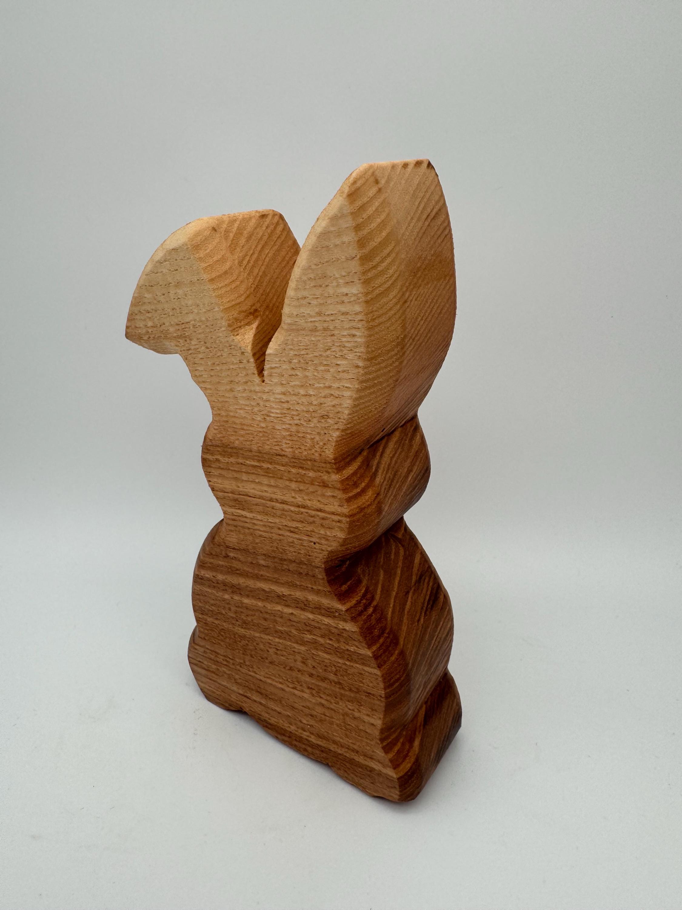 Holz Hase mit Knickohr