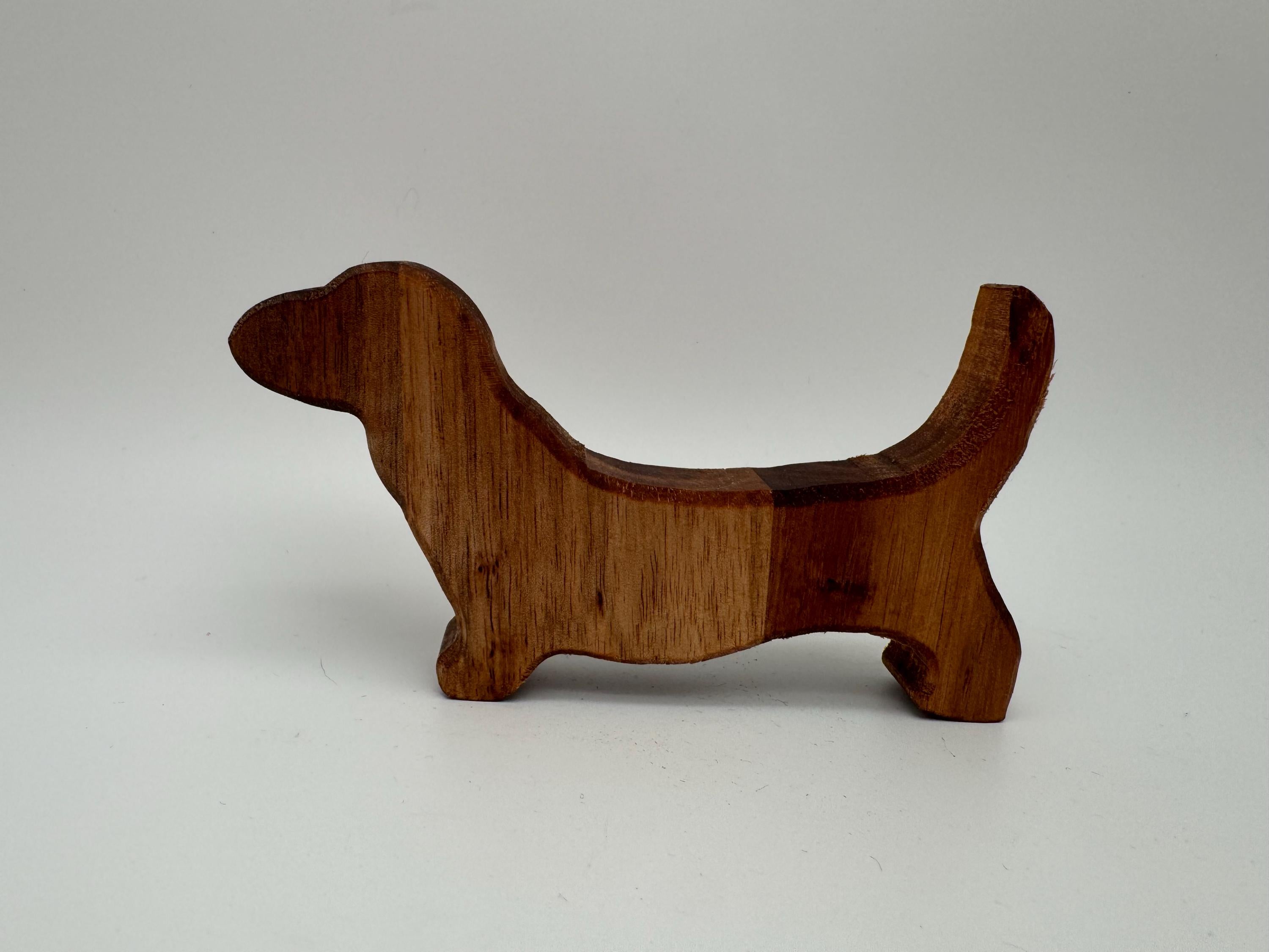 Mini Holz Hund - Dackel
