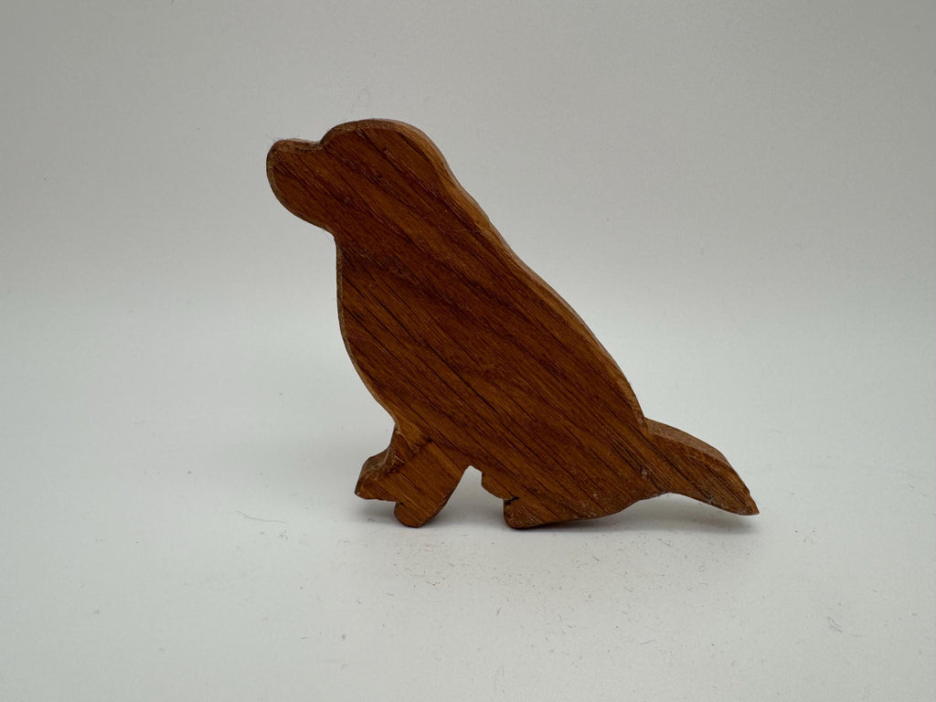 Mini Holz Hund Golden Retriever - sitzend