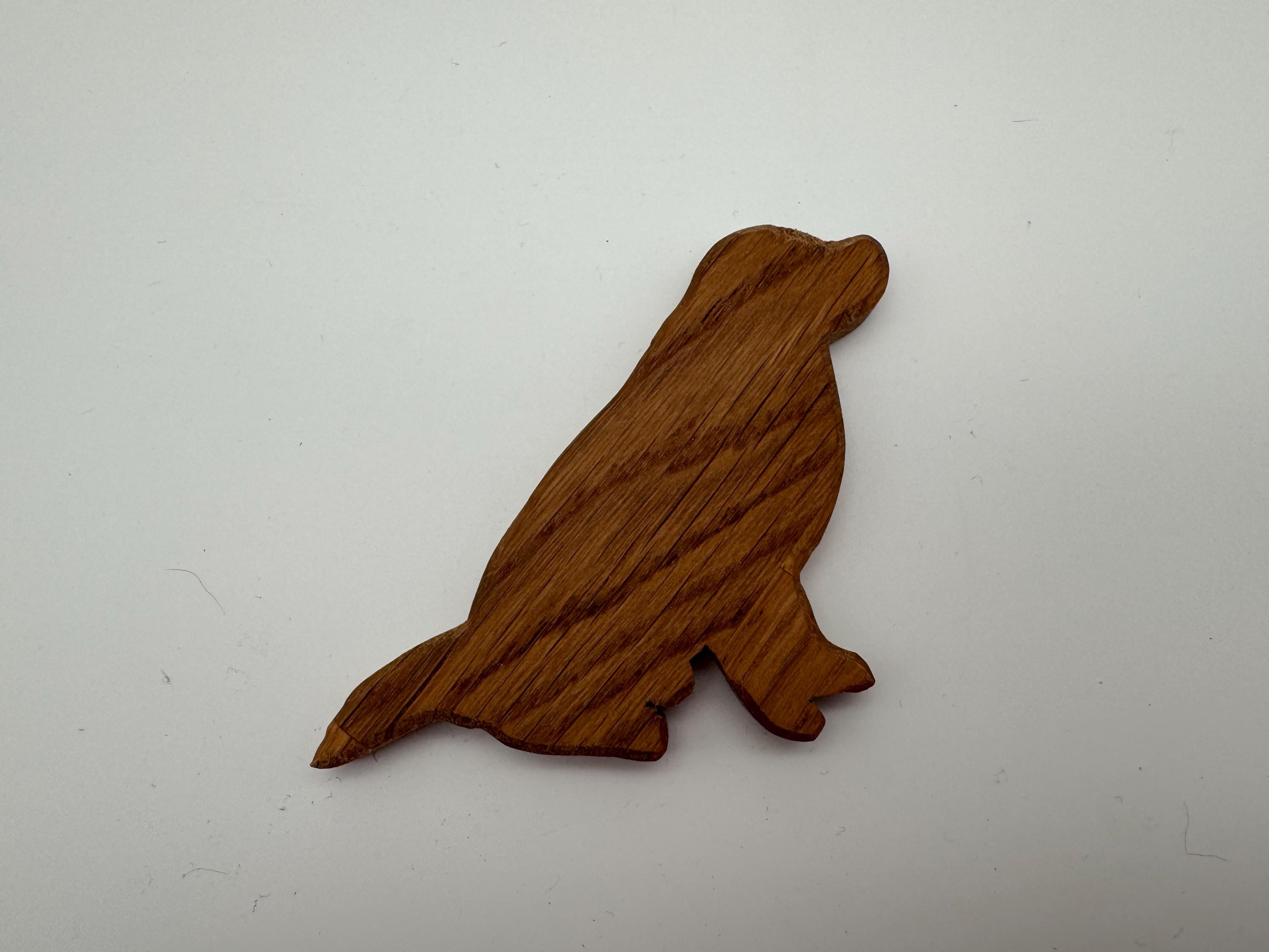 Mini Holz Hund Golden Retriever - sitzend