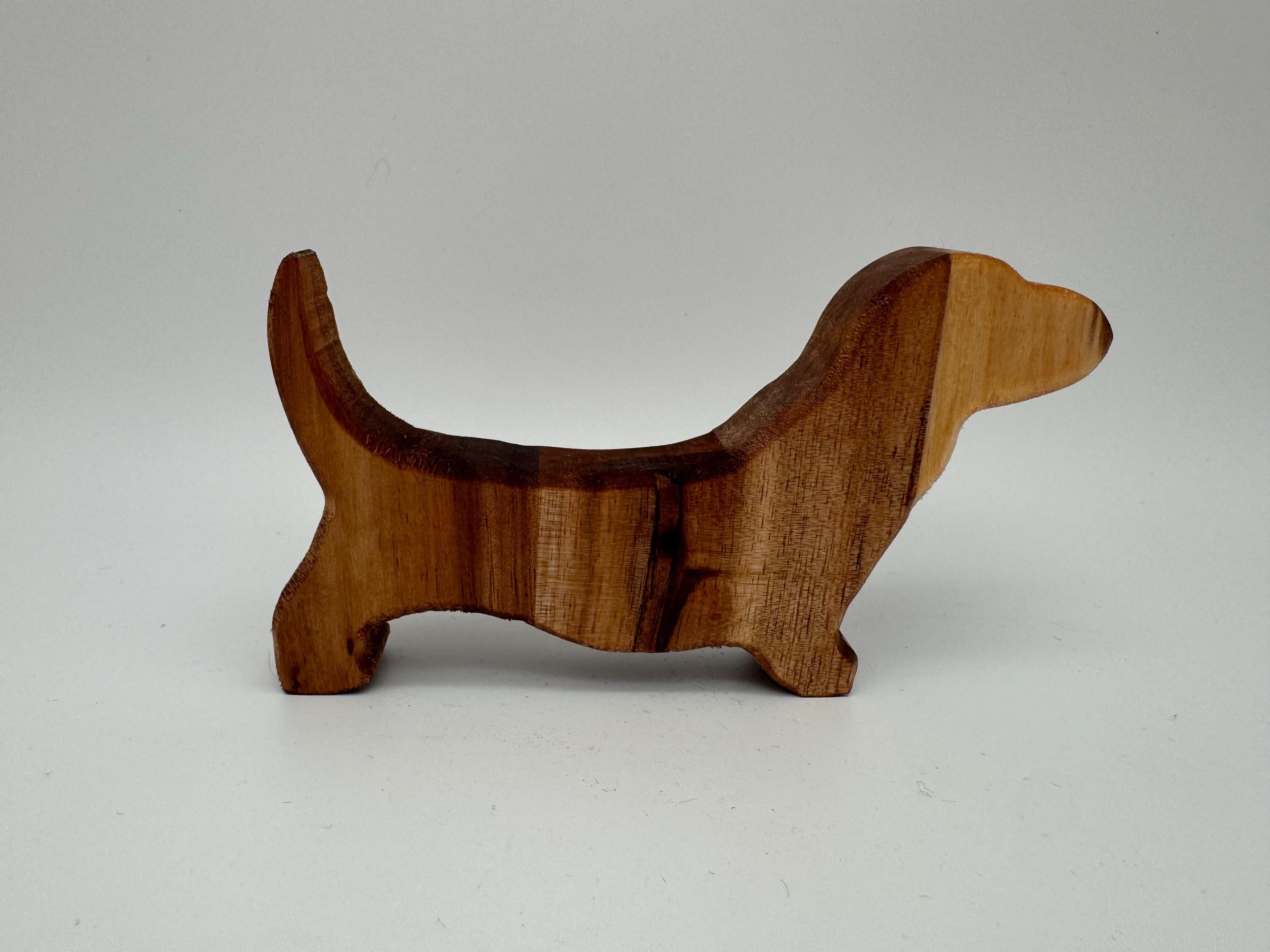 Mini Holz Hund - Dackel