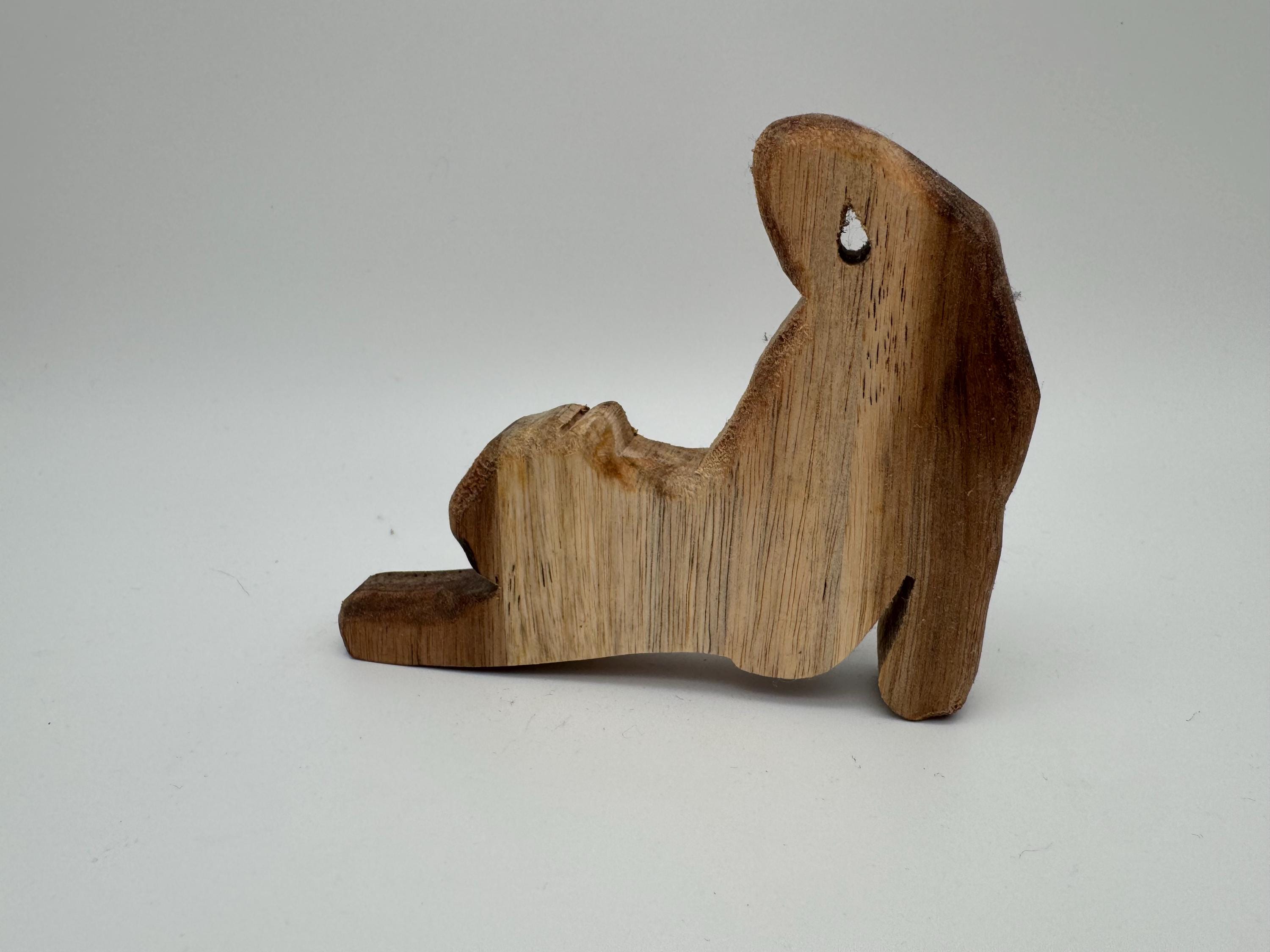 Streckende Holz Katze