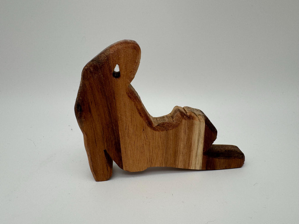 Streckende Holz Katze