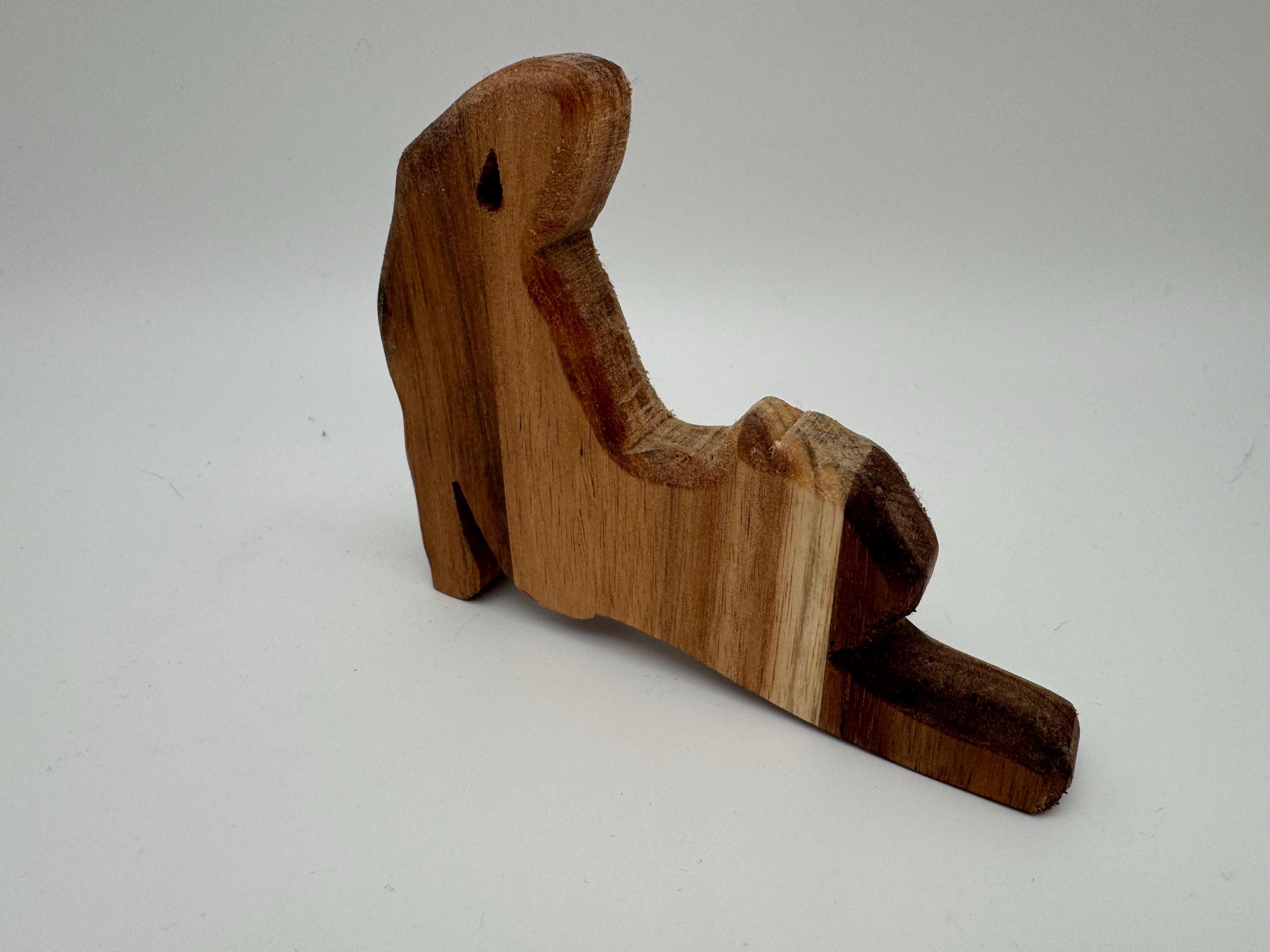 Streckende Holz Katze