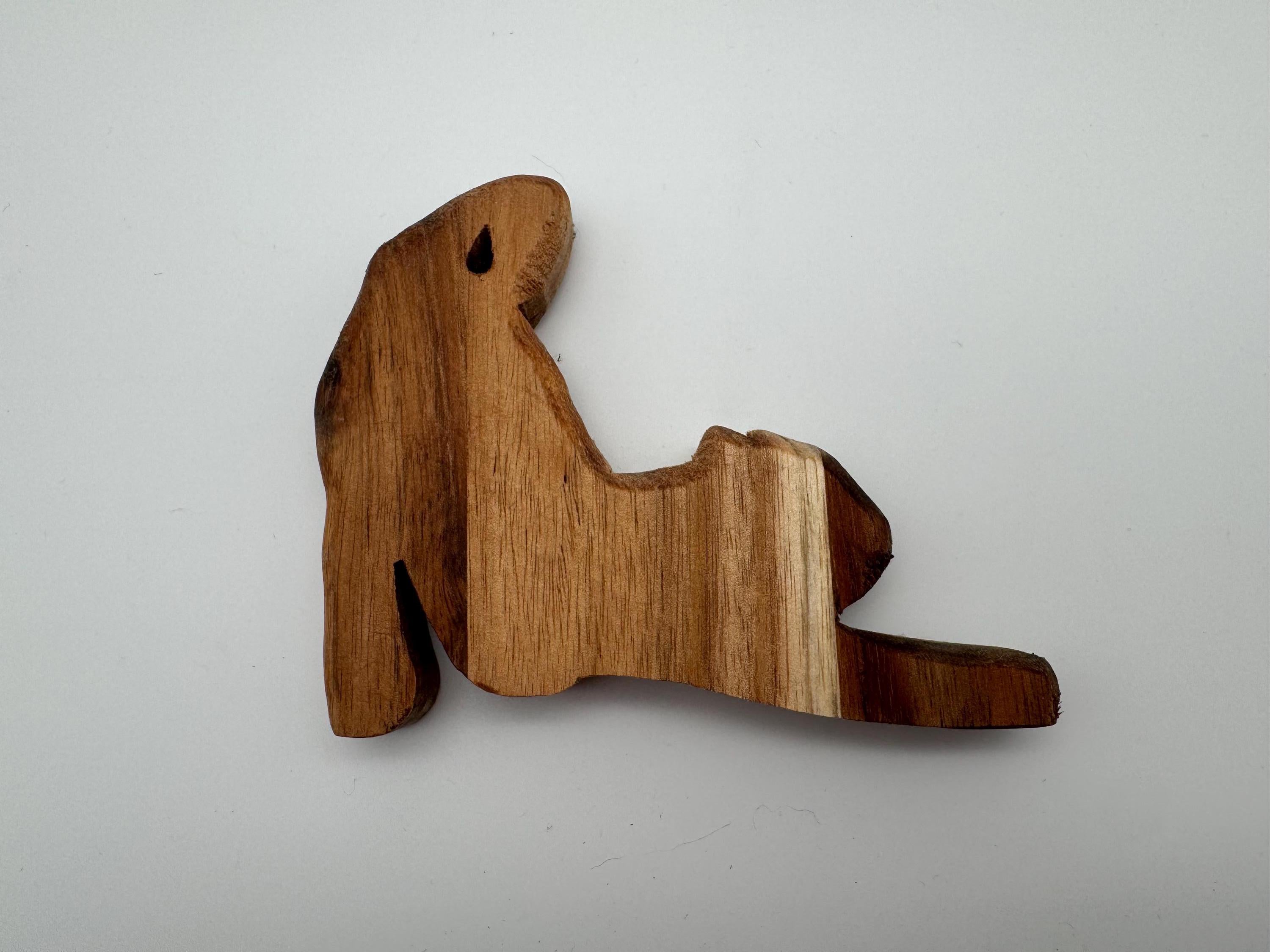 Streckende Holz Katze