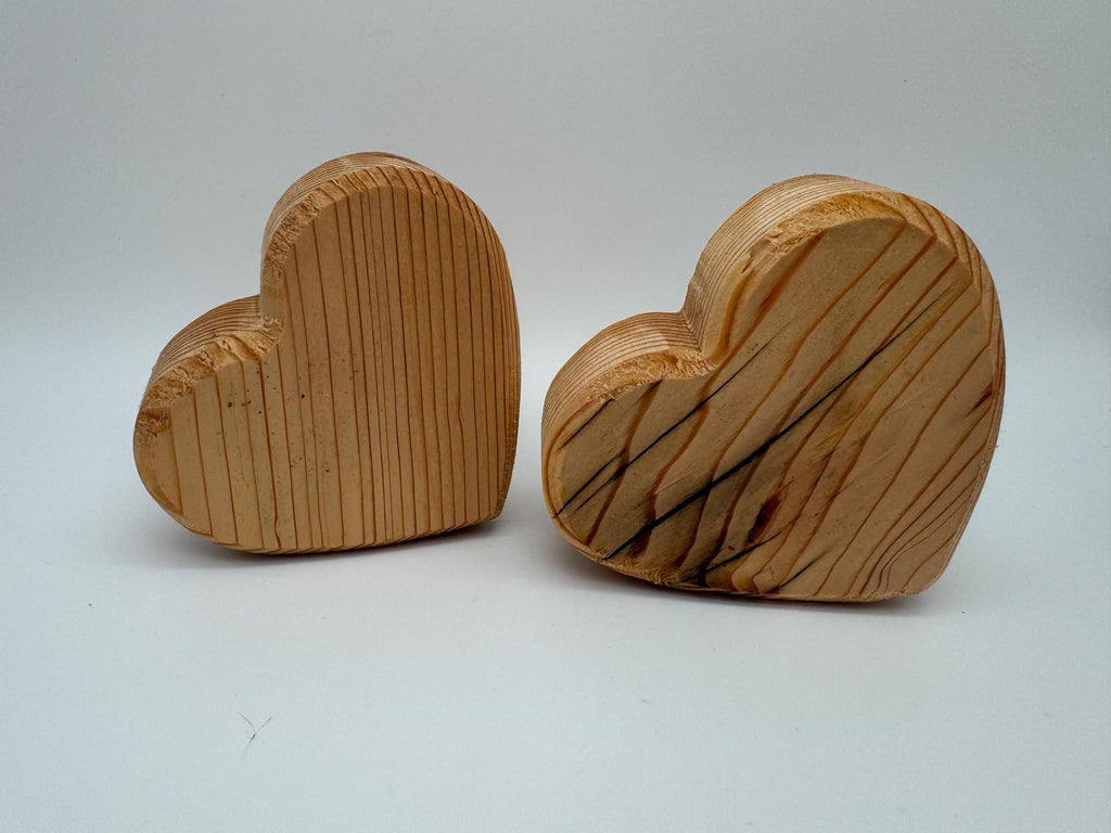 Holzherzen aus Fichte