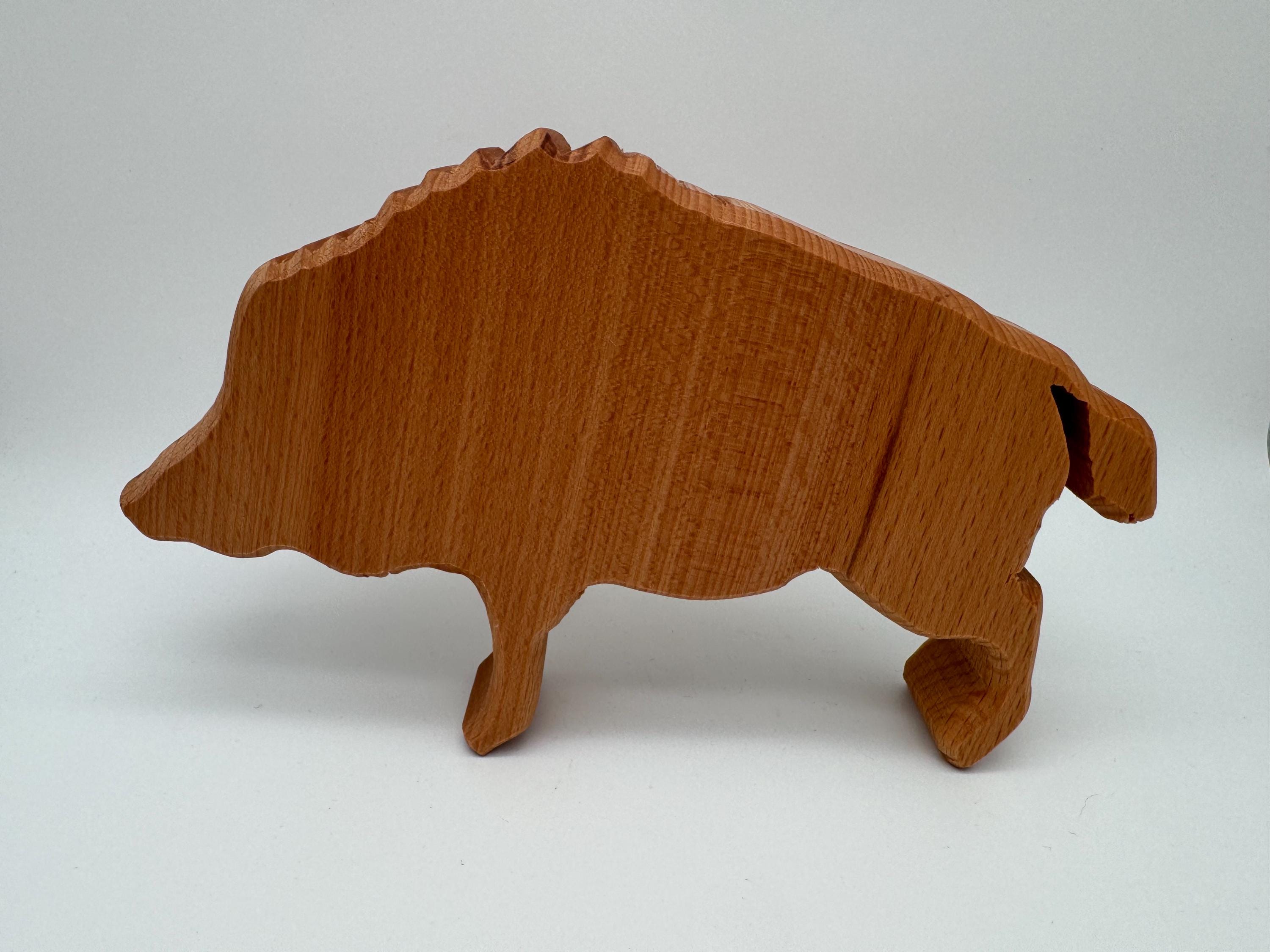 Holz Wildschwein