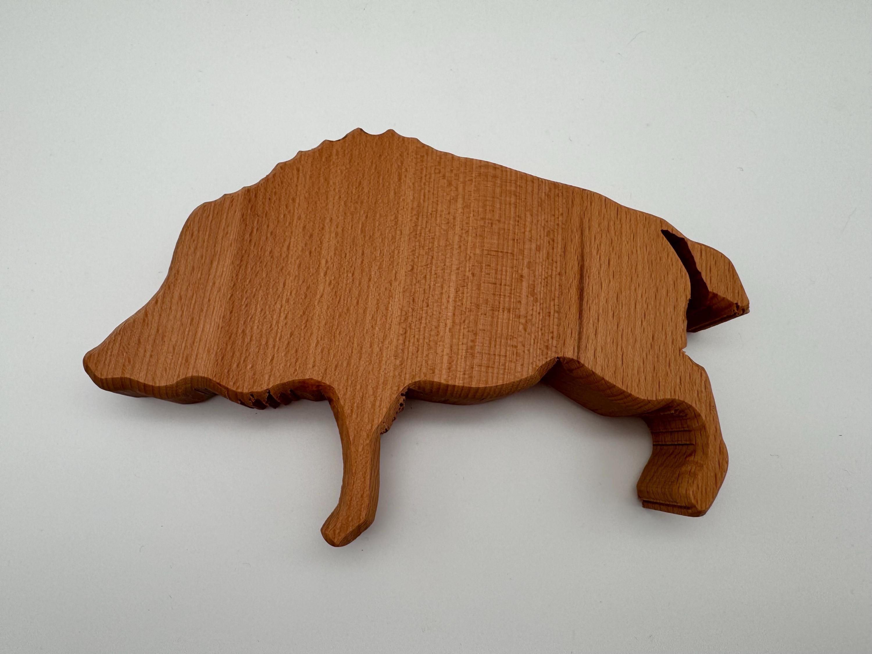 Holz Wildschwein