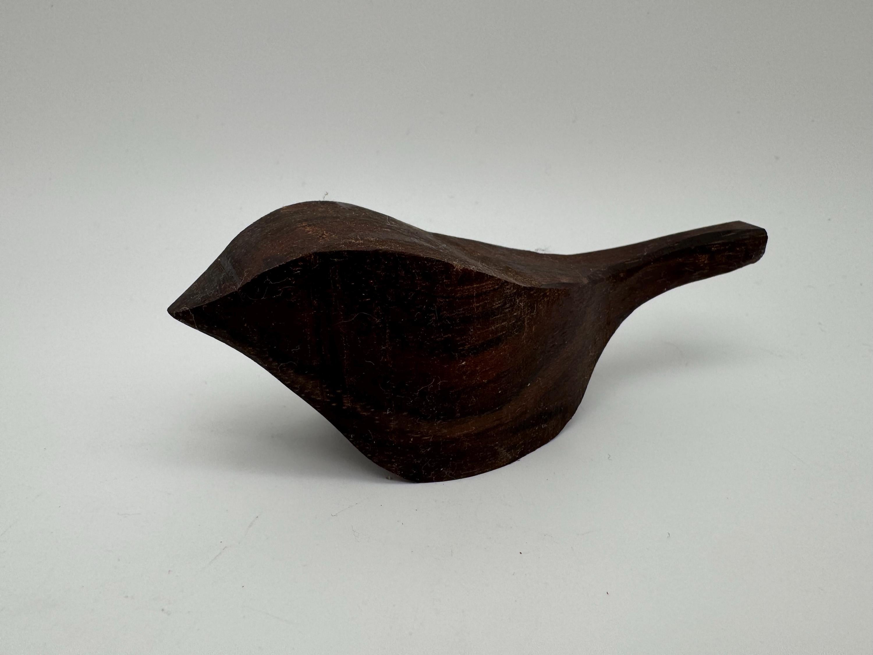 Holz Vogel Spatz aus Sipo Holz