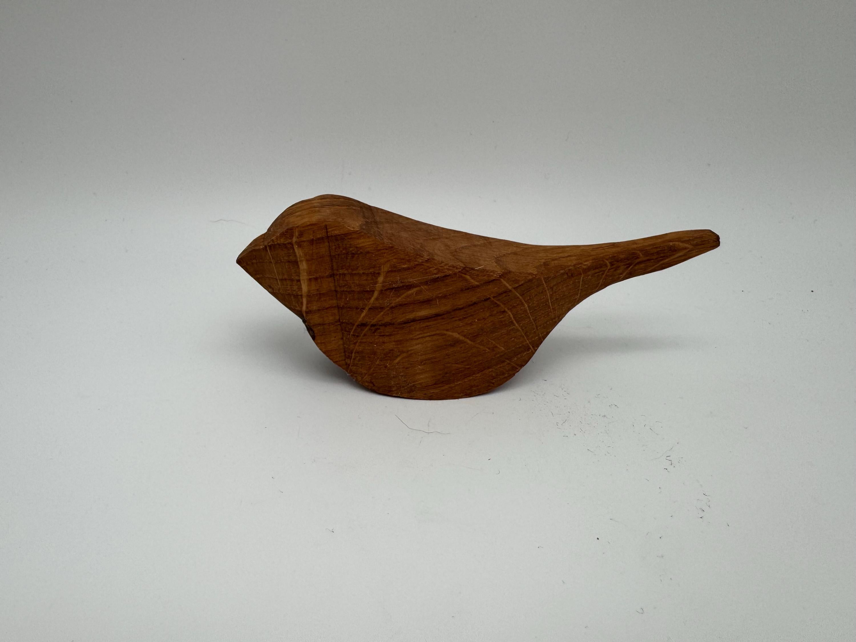 Holz Vogel Spatz aus Eiche