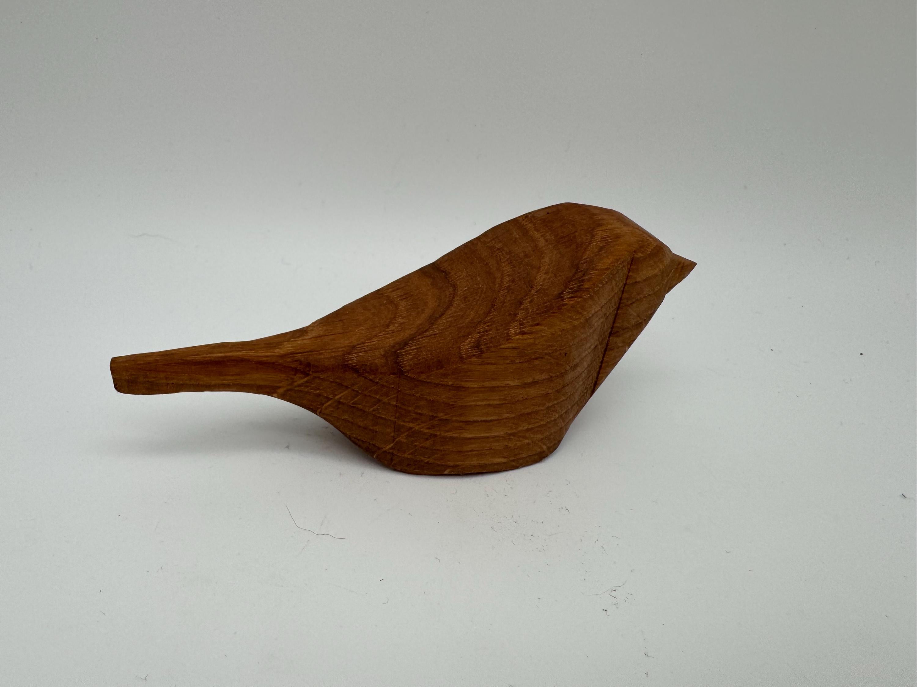 Holz Vogel Spatz aus Eiche