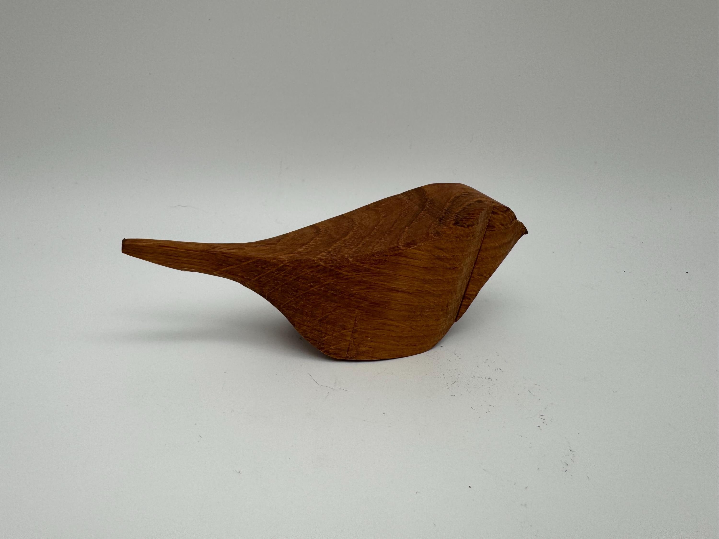Holz Vogel Spatz aus Eiche