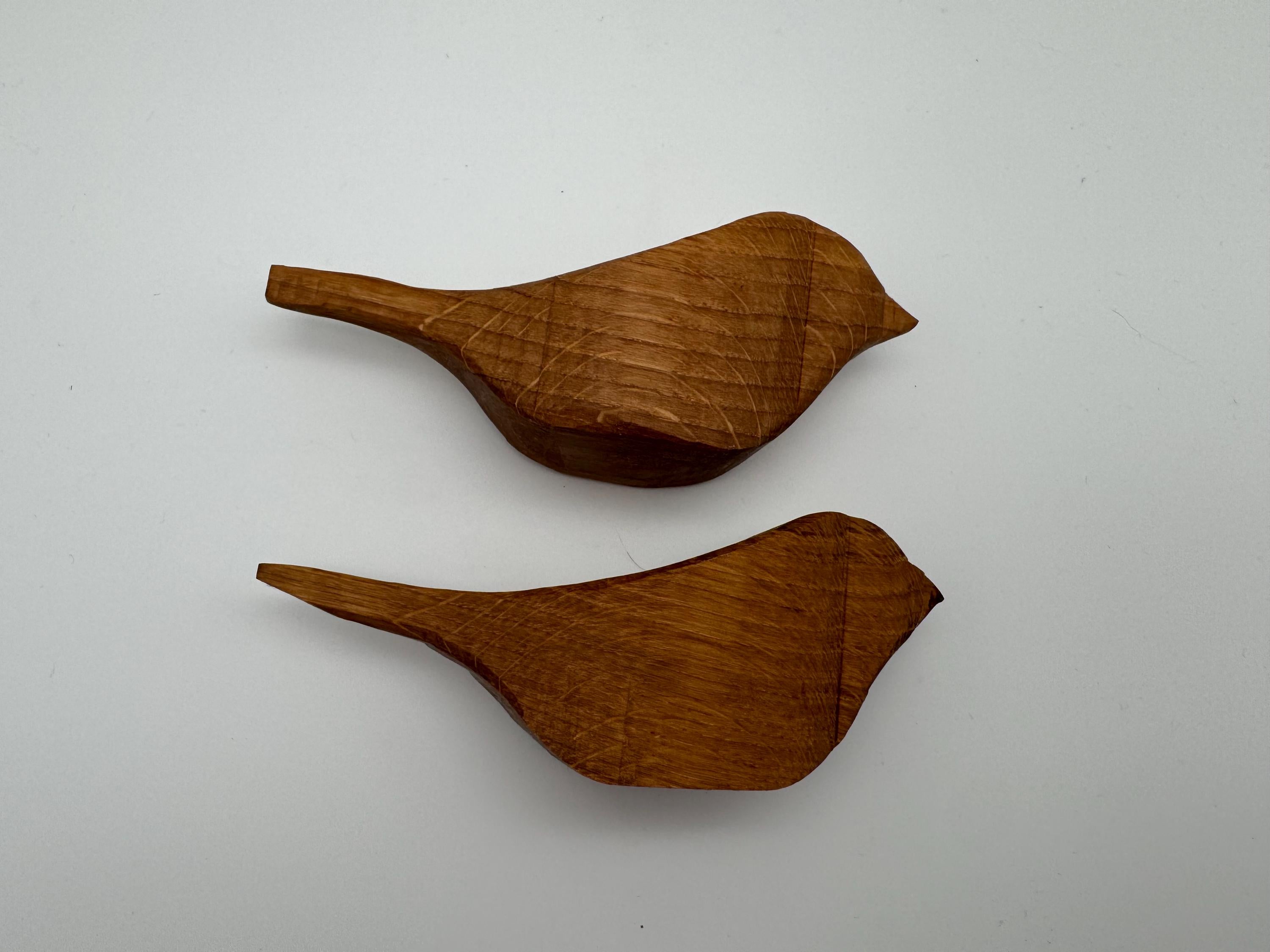 Holz Vogel Spatz aus Eiche