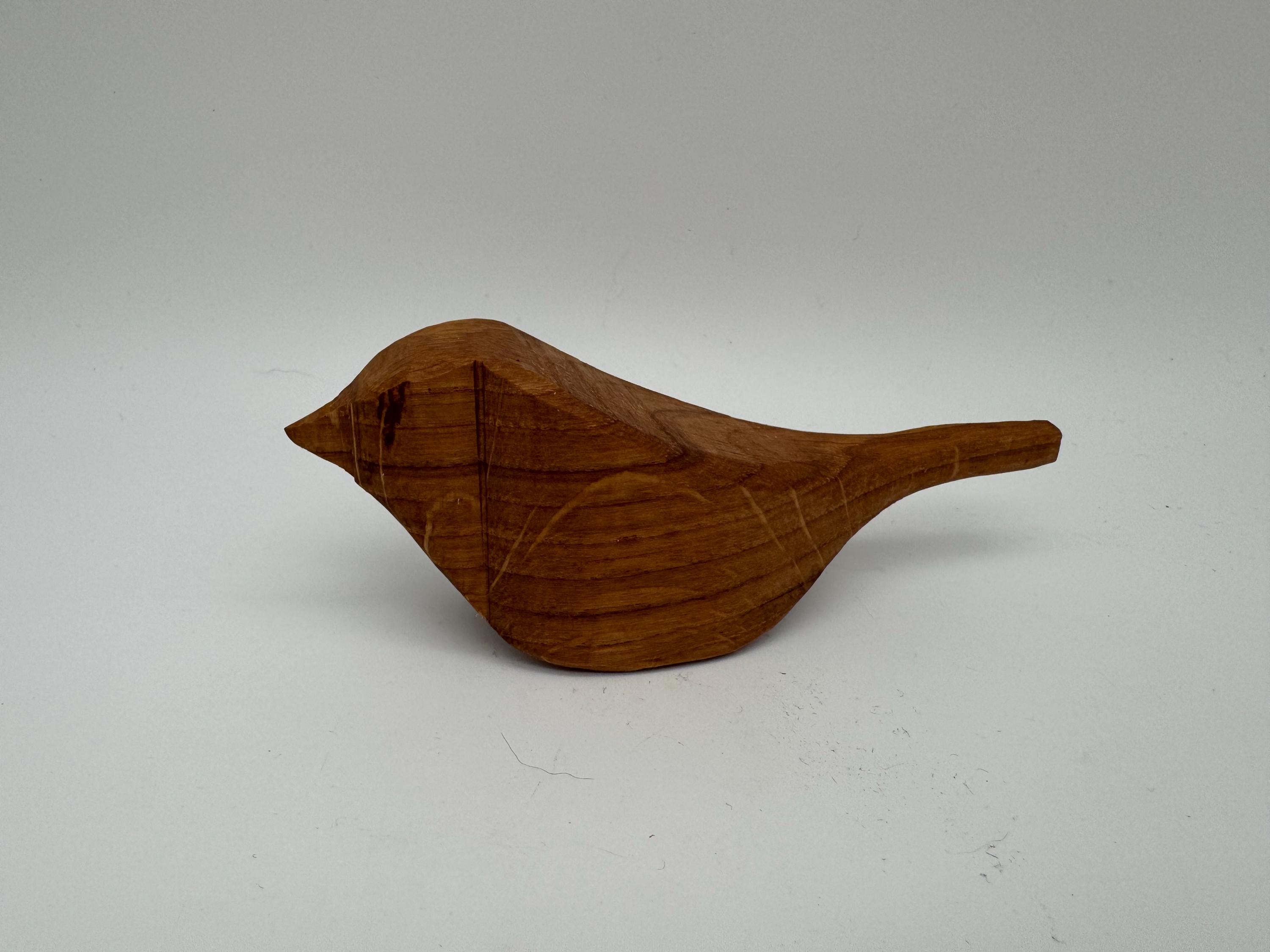 Holz Vogel Spatz aus Eiche
