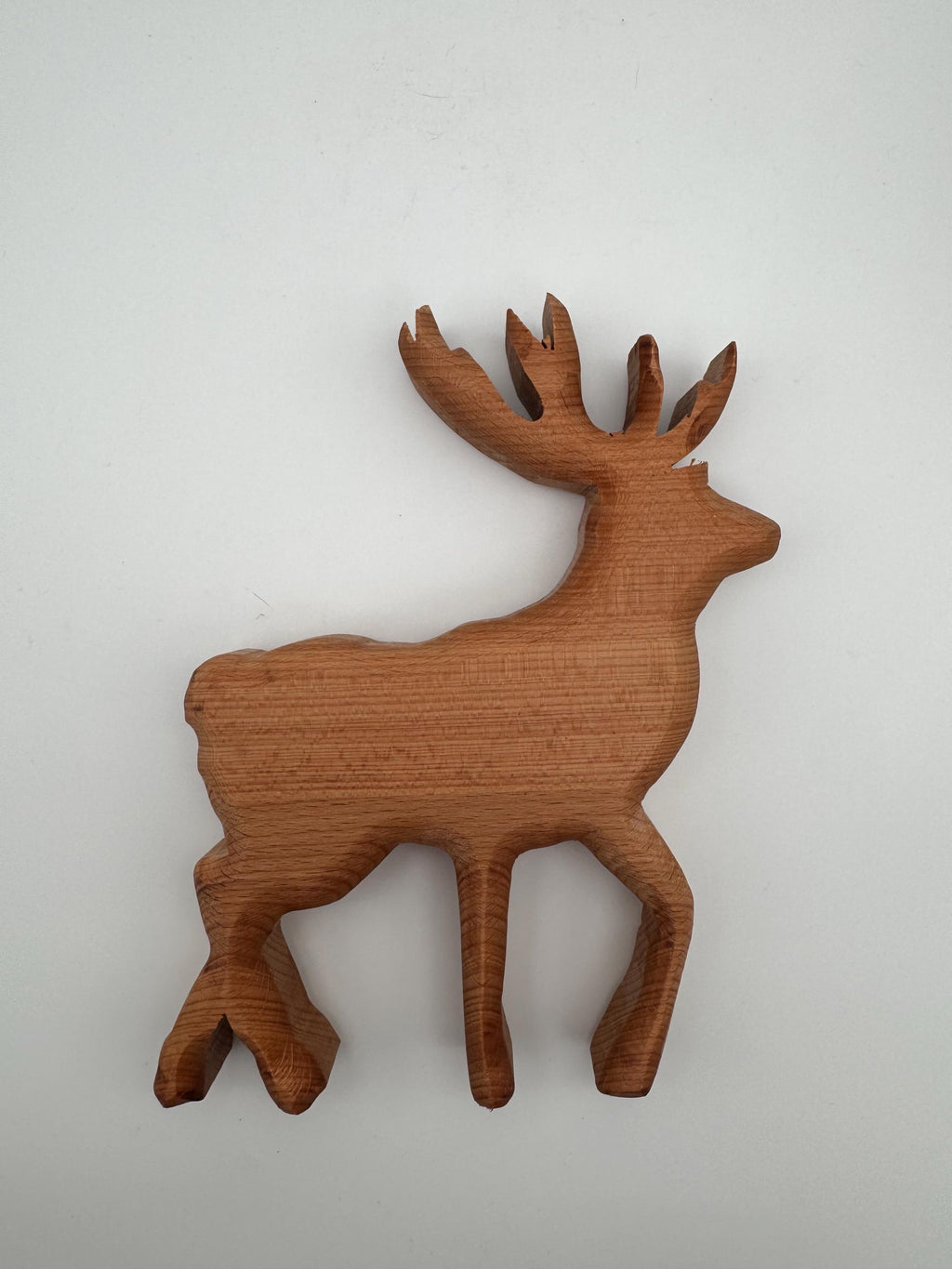 Hirsch aus Buchenholz, ca. 20 cm – Ansicht 3